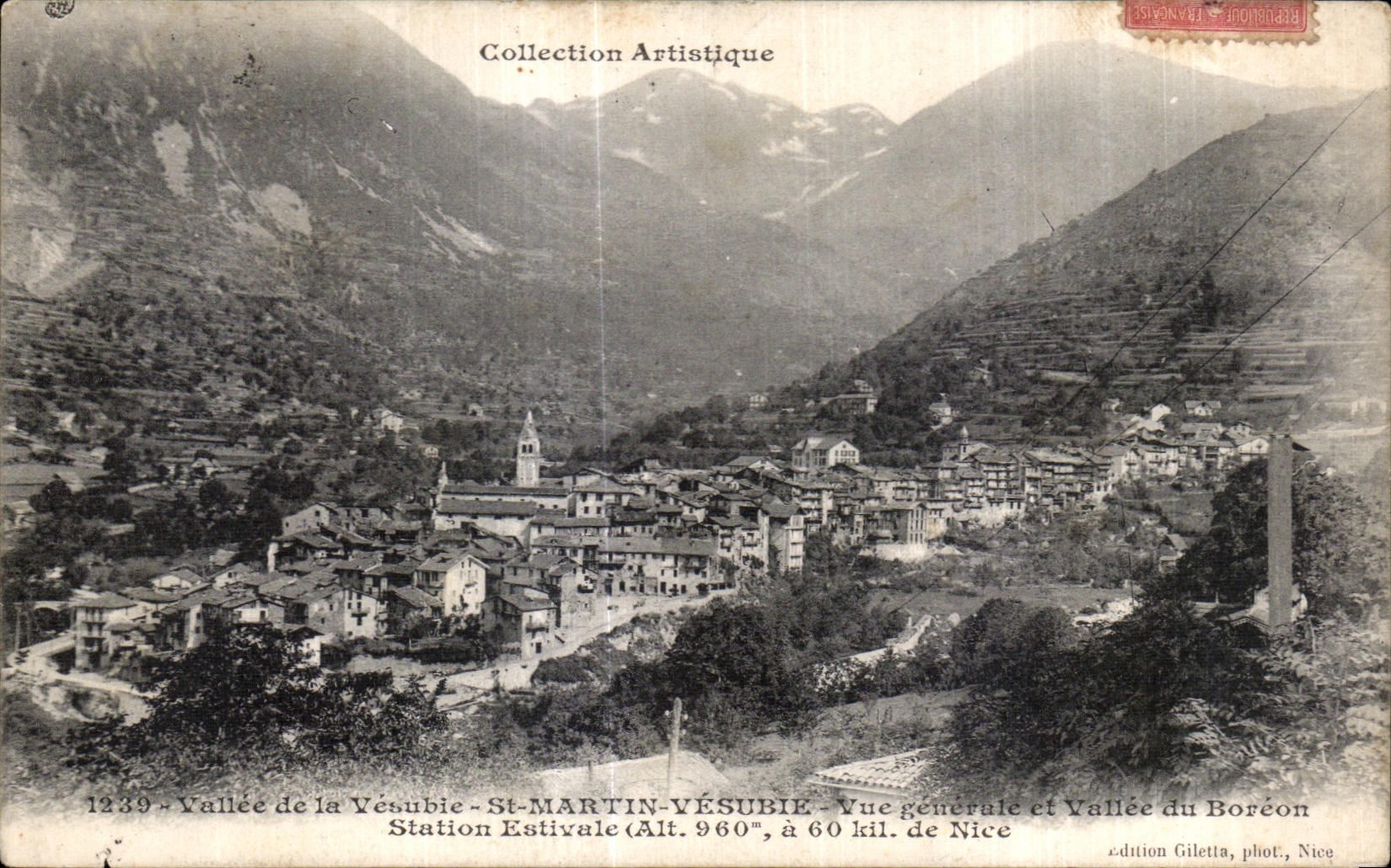 Vallée de la Vésubie — St-MARTIN-VÉSUBIE — édition Giletta, phot., Nice