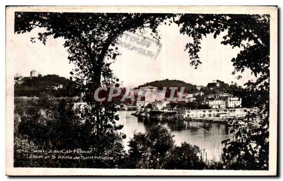 CPA St Jean Cap Ferrat La Port et la Pointe Sainte Hospice