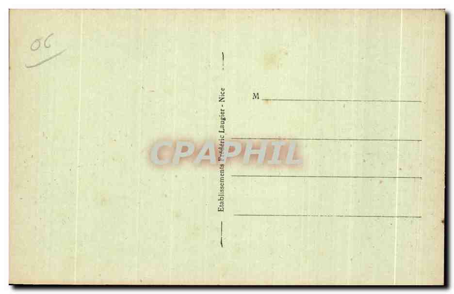 CPA St Jean Cap Ferrat et la Pointe de Saint Hospice — Verso