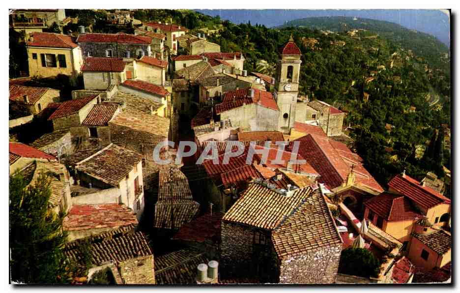 CPA Les Sites Pittoresques de la Cote d Azur Roquebrune Village la Vieille Cite Medievale aux maisons
