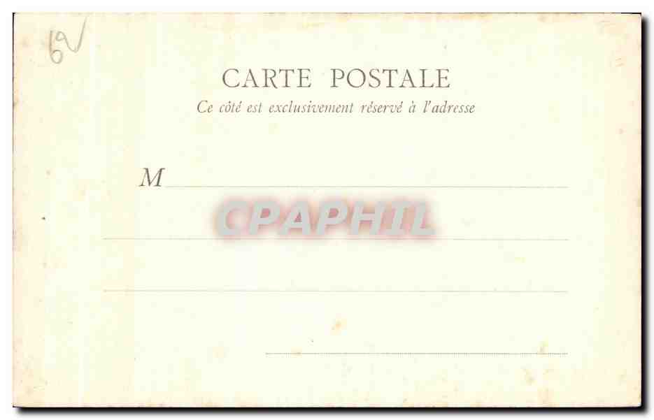 Boulogne-sur-Mer — La Mairie et le Beffroi — B.F. Paris — Verso