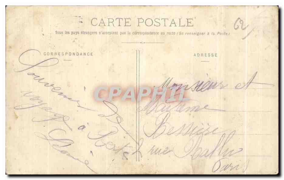 CPA Berck Plage La Plage et les Villas — Rückseite