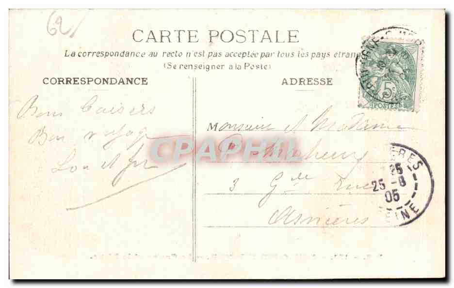 Boulogne-sur-Mer — Le Casino et la Digue — B.B. 173 — Reverso