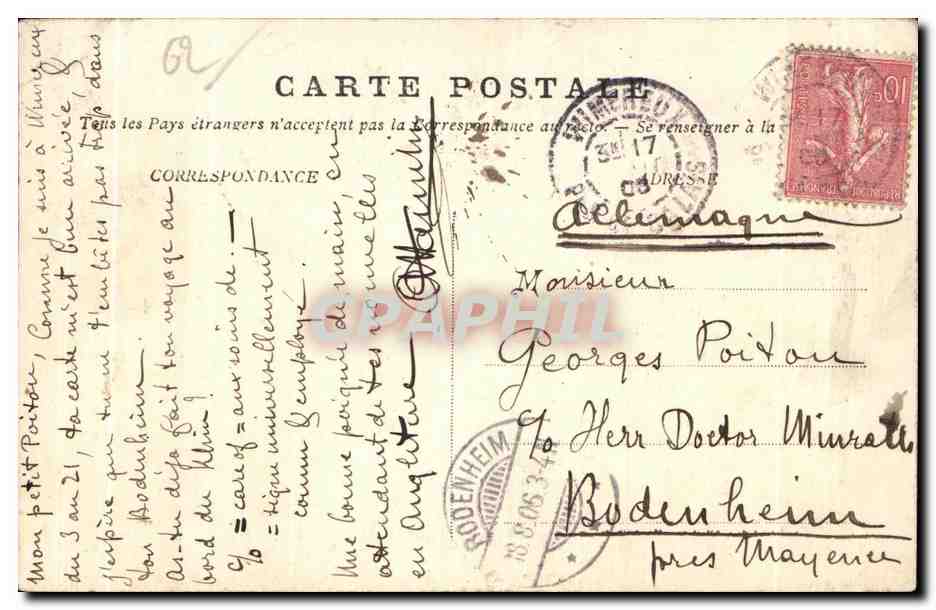 CPA Boulogne Sur Mer Boulonnaise Folklore Costume Coiffe — Verso