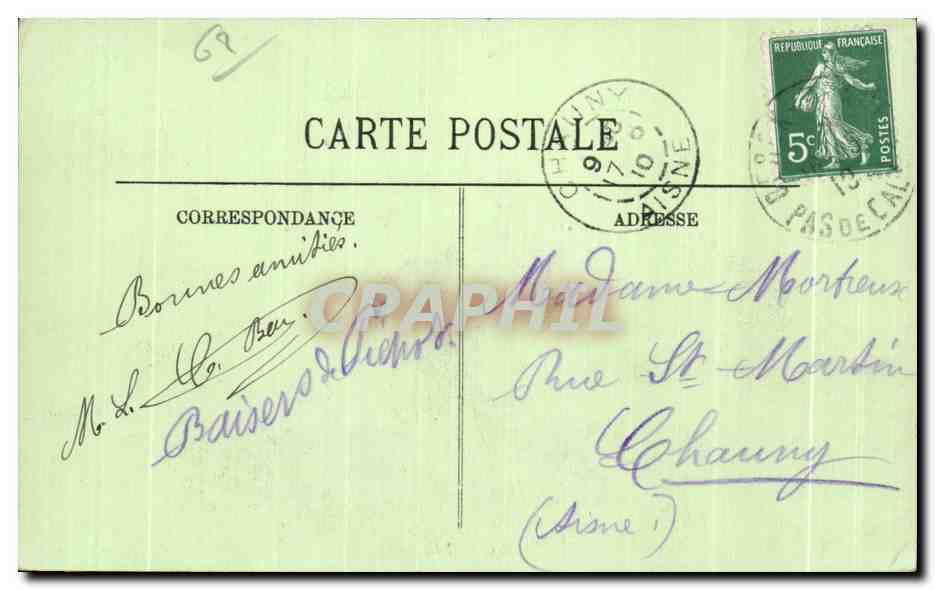 CPA Berck Plage Boulevard de la Mer Enfants — Rückseite
