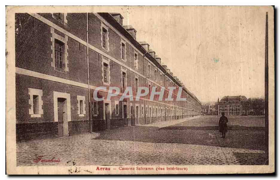 CPA Arras Caserne Schramn (Vue Interieure)