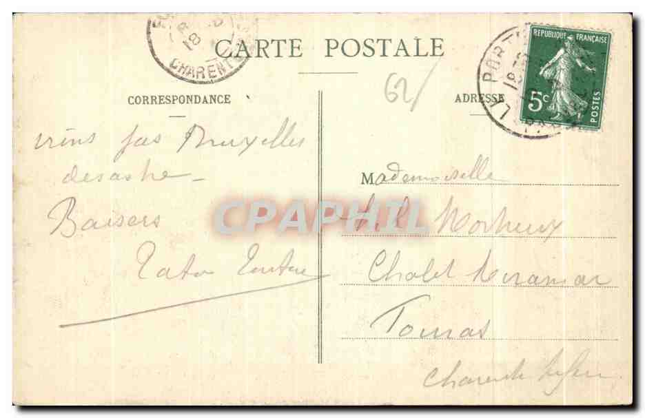 CPA Le Portel Le Fort de L Heurt construit en 1803 — Rückseite