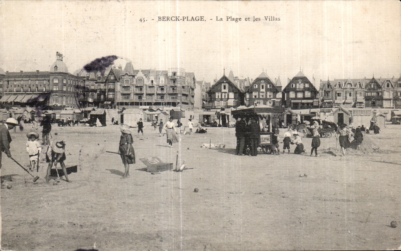 CPA Berck Plage La Plage et Les Villas