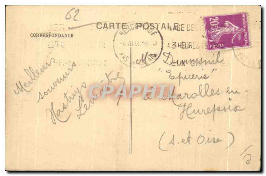 CPA Berck Plage L Heure du Bain — Rückseite