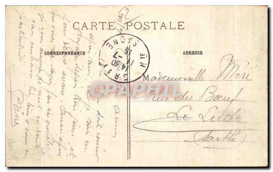 Carence (P.-de-C.) — Ruines de l'église après la Grande Guerre 1914-1915 — A.R. Visé Paris n° 574 — Reverso