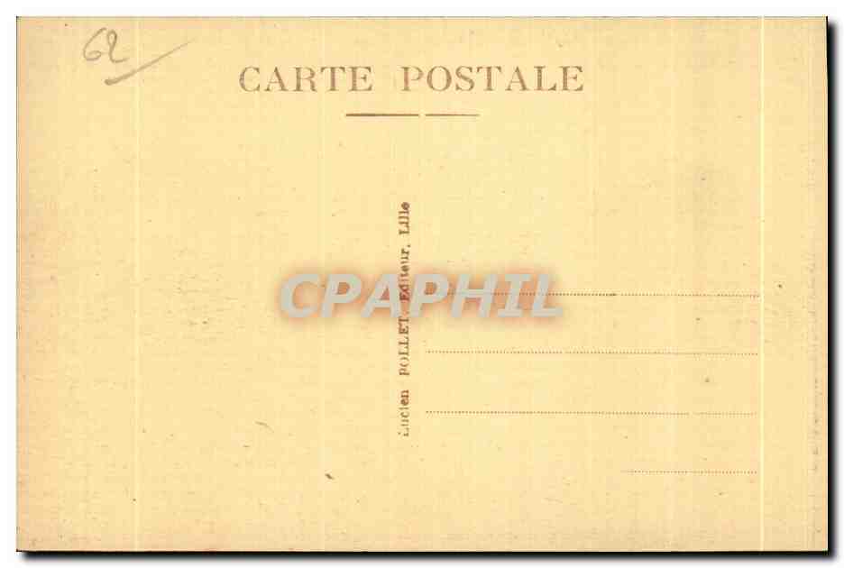 CPA Calais Gare Maritime Bateau — Rückseite