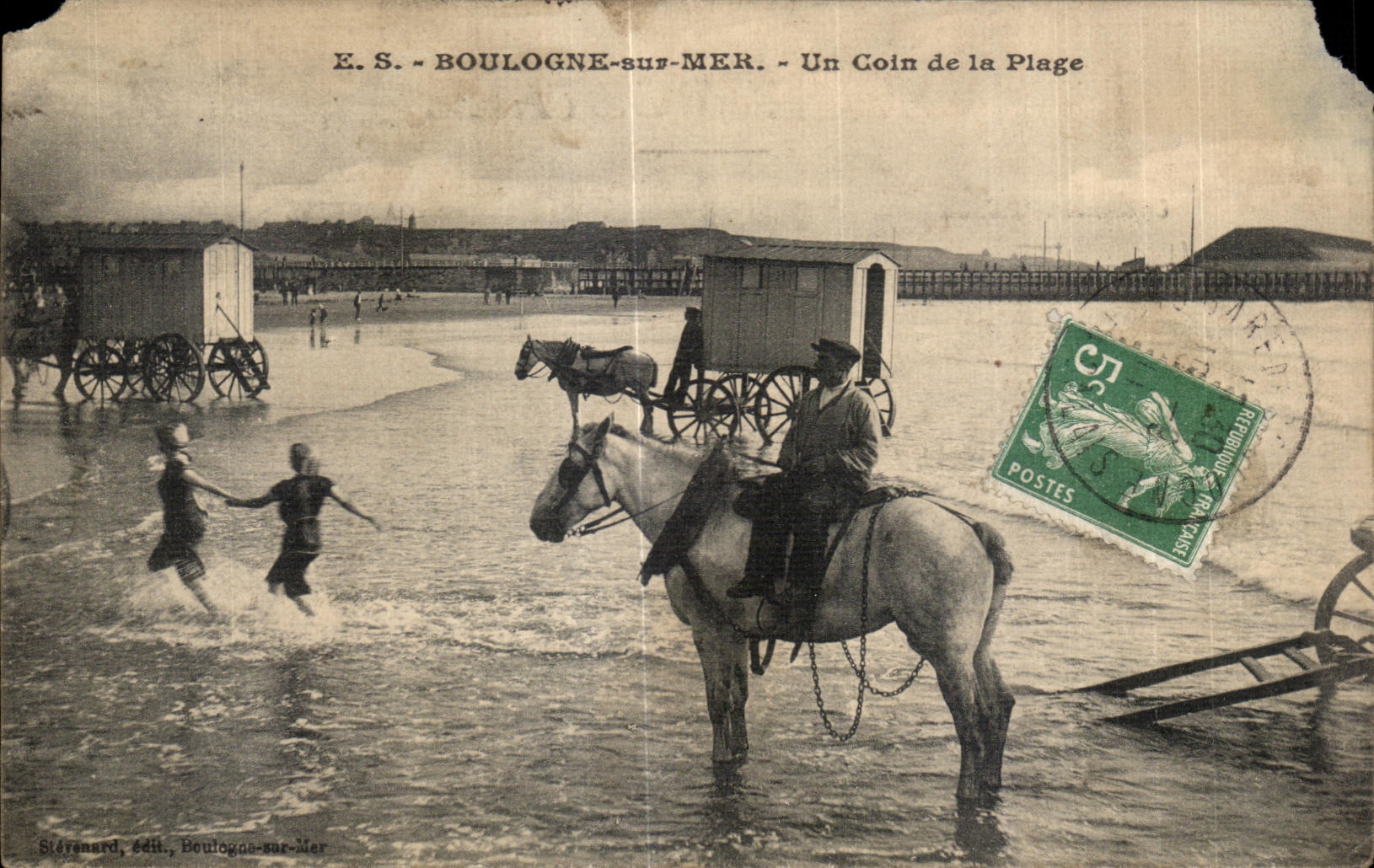 Boulogne-sur-Mer — Un Coin de la Plage — Stévenard, éditeur