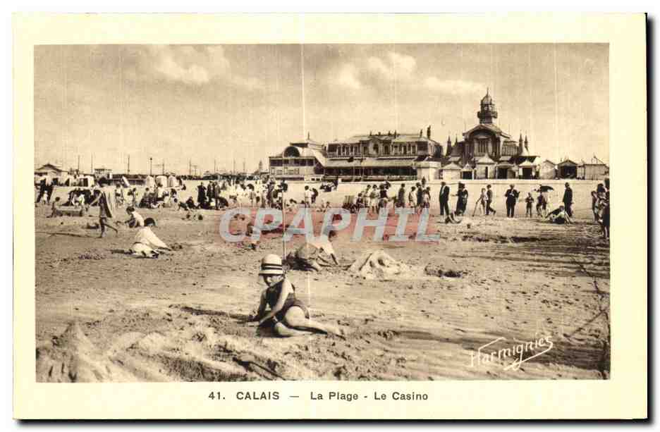 CPA Calais La Plage Le Casino
