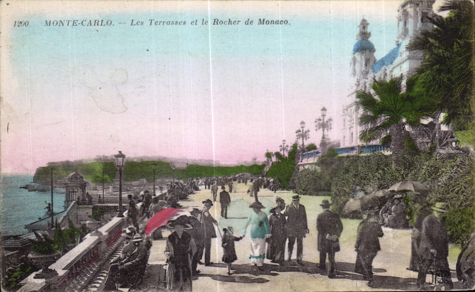 CPA MOnte Carlo Les Terrasses et le Rocher de Monaco