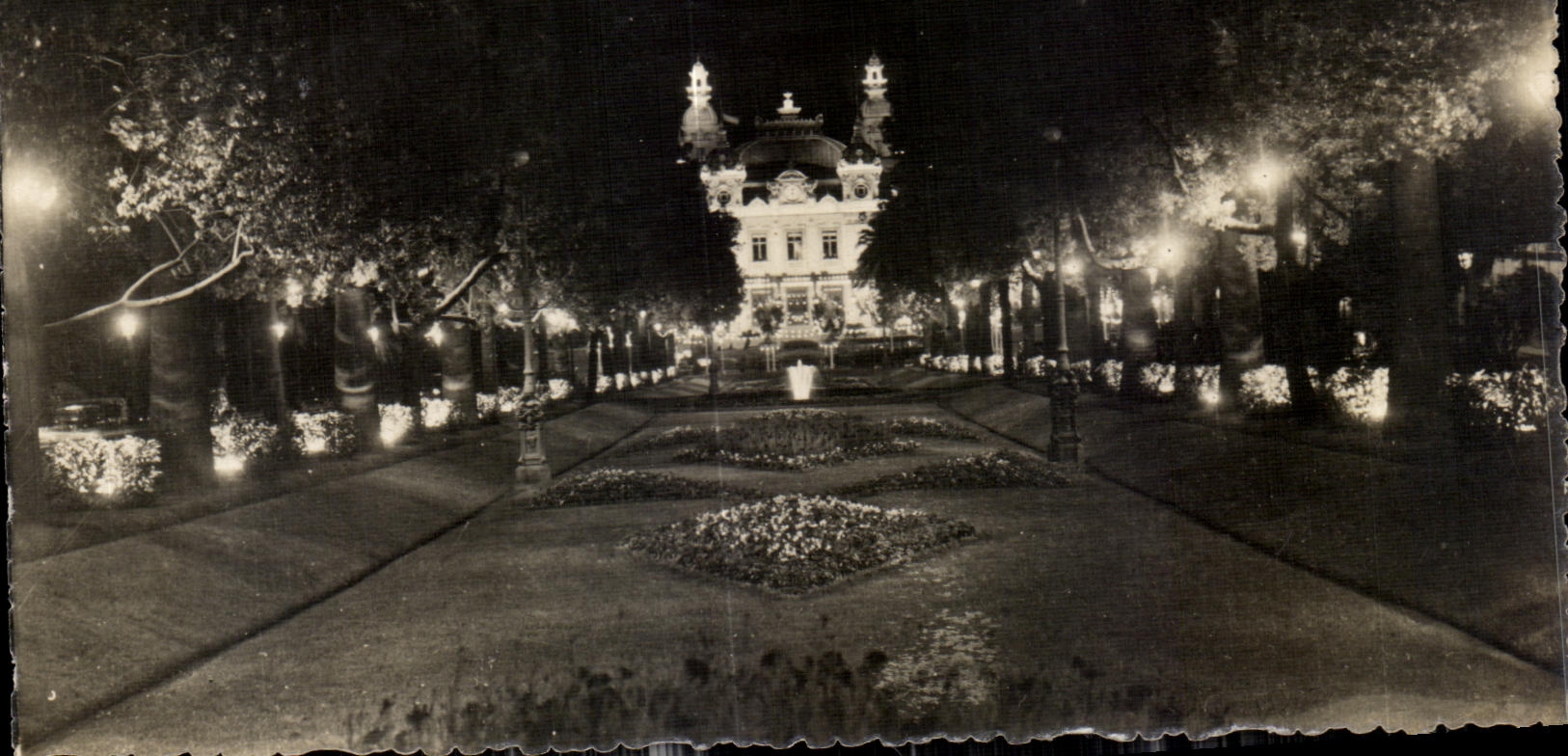 CPA Monte Carlo Le casino et les Jardins illumines