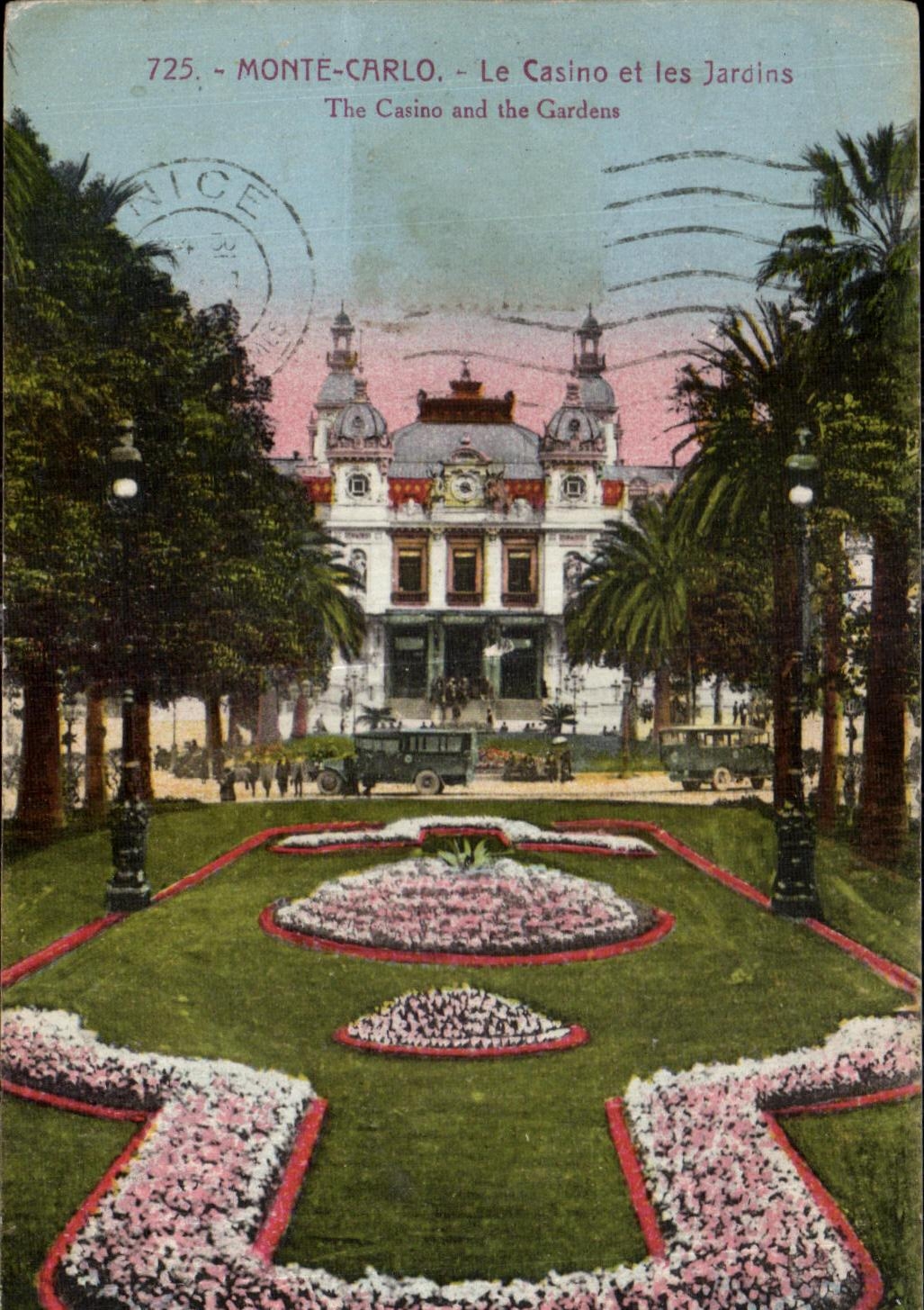 CPA Monte Carlo Le Casino et les Jardins The Casino and the gardens