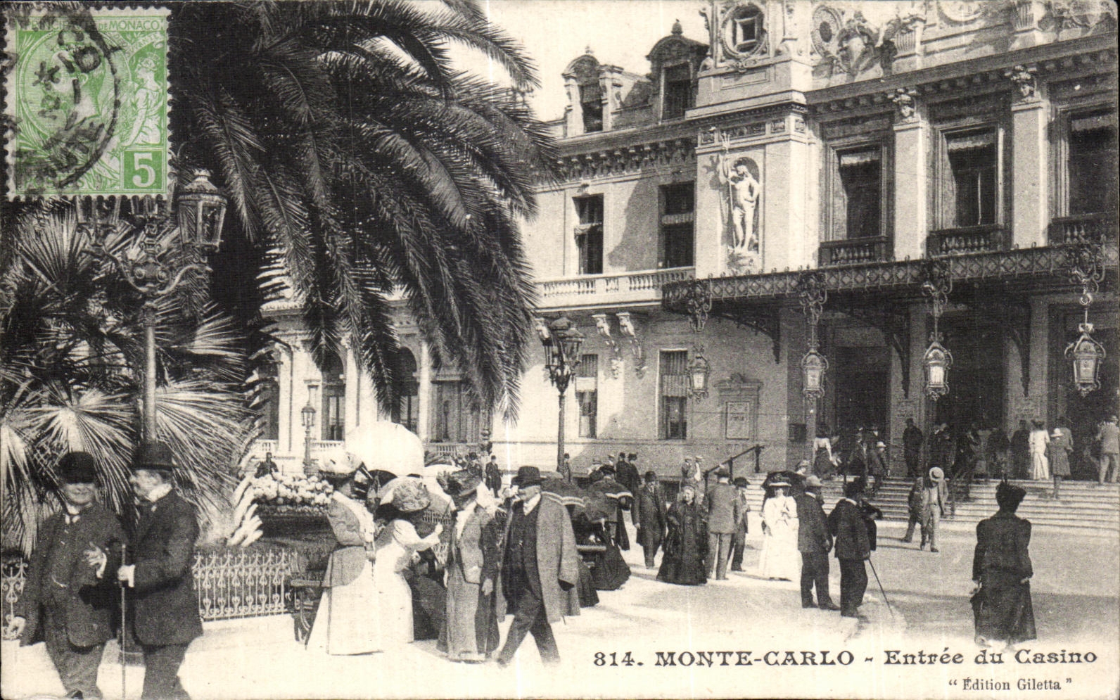 CPA Monte Carlo Entree du Casino