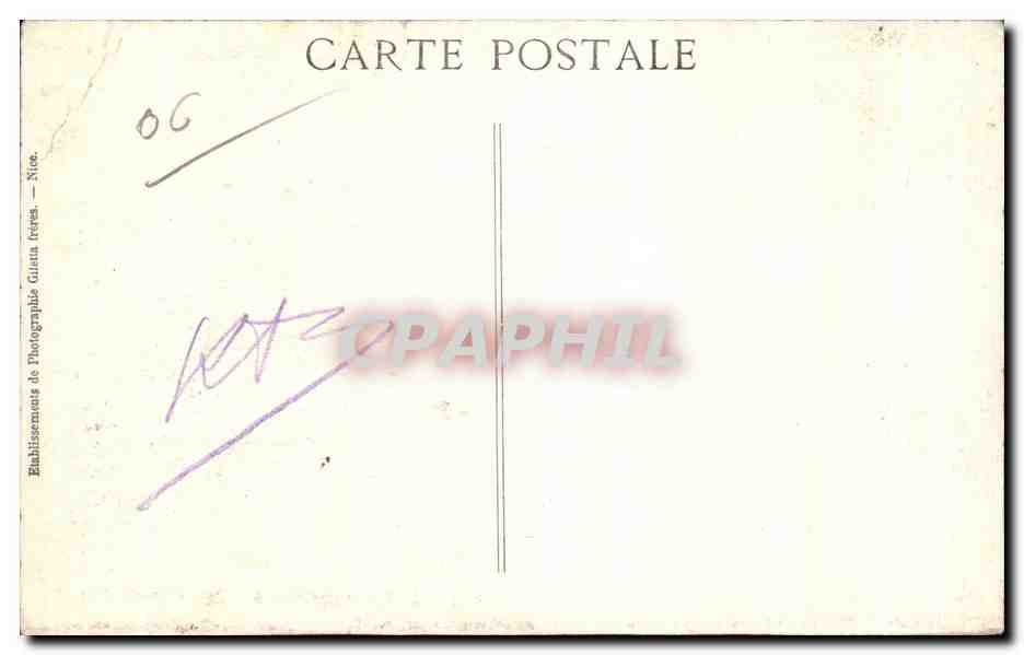 CPA Monte Carlo Entree du Casino — Rückseite