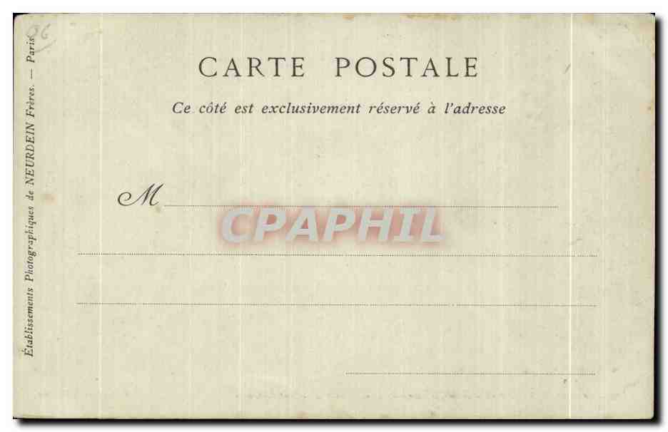 CPA Casino De Monte Carlo Le Salle des Concerts — Rückseite