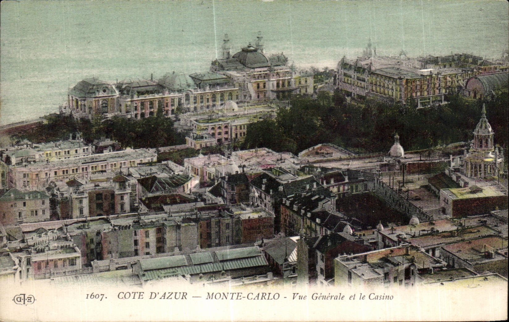 CPA Cote D Azur Monte Carlo Vue Generale et le Casino