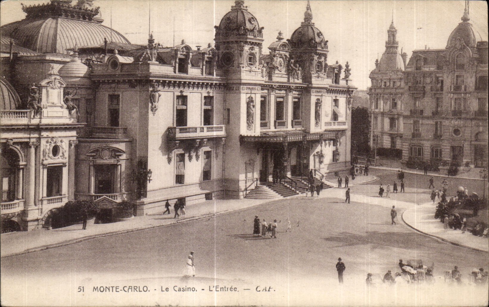 CPA Monte Carlo Le Casino L Entree