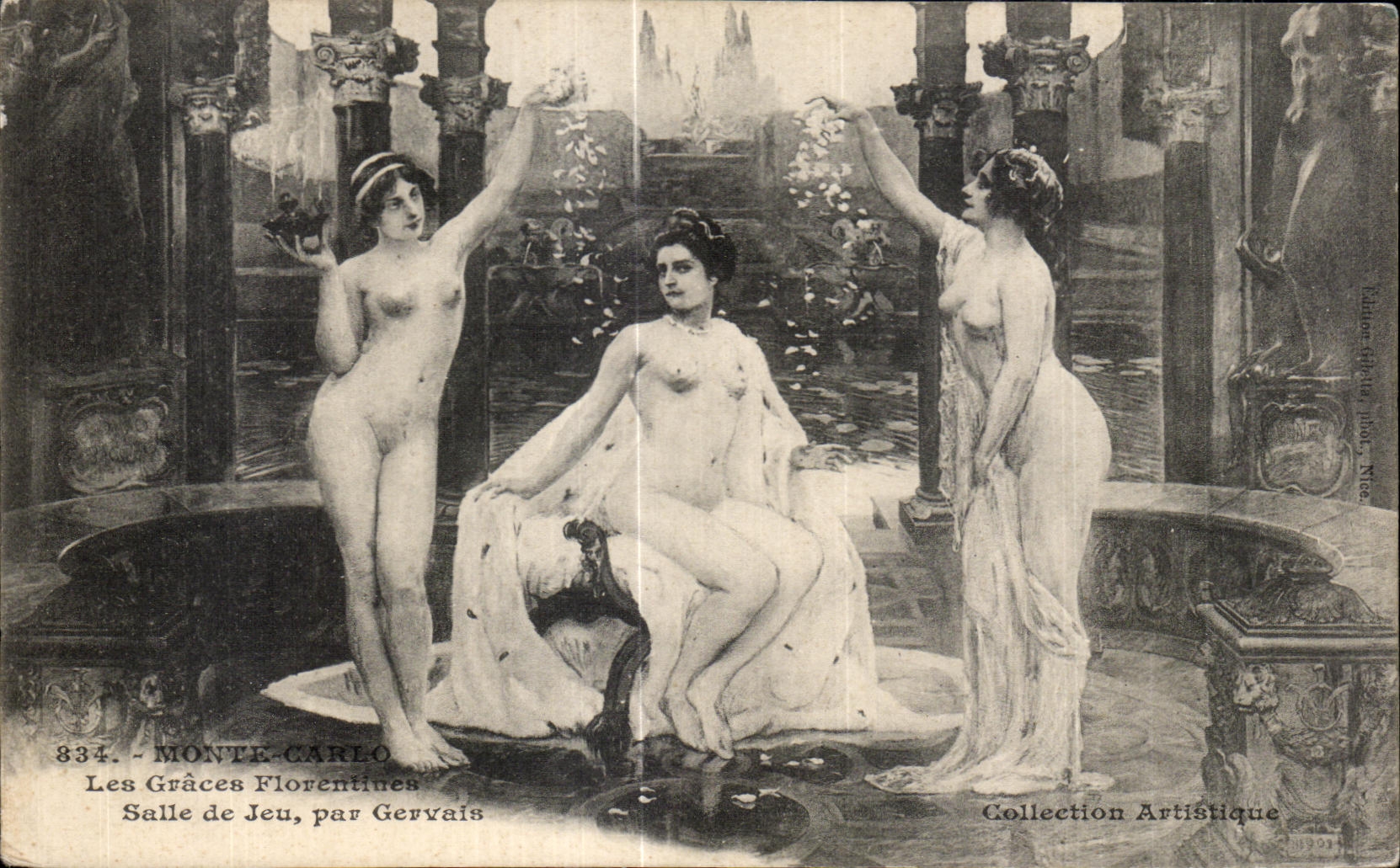 CPA Monte Carlo Les Graces Salle de jeu par Gervais