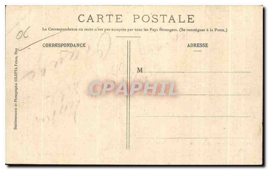 CPA Monte Carlo Les Graces Salle de jeu par Gervais — Rückseite