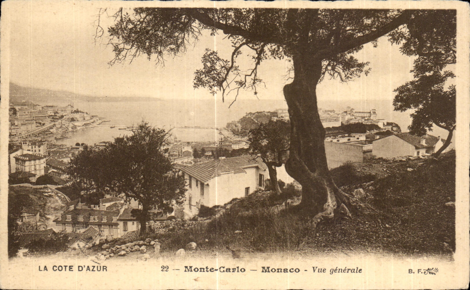 CPA La Cote D Azur Monte Carlo Monaco Vue generale