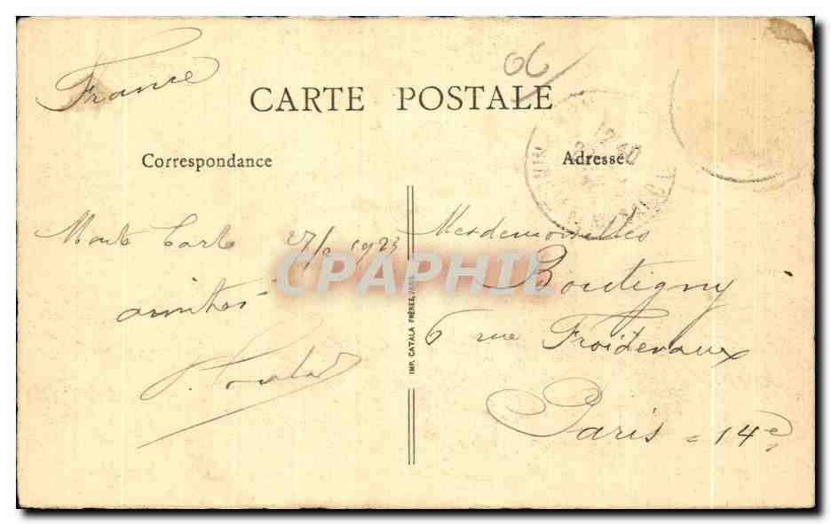 CPA La Cote D Azur Monte Carlo Monaco Vue generale — Rückseite