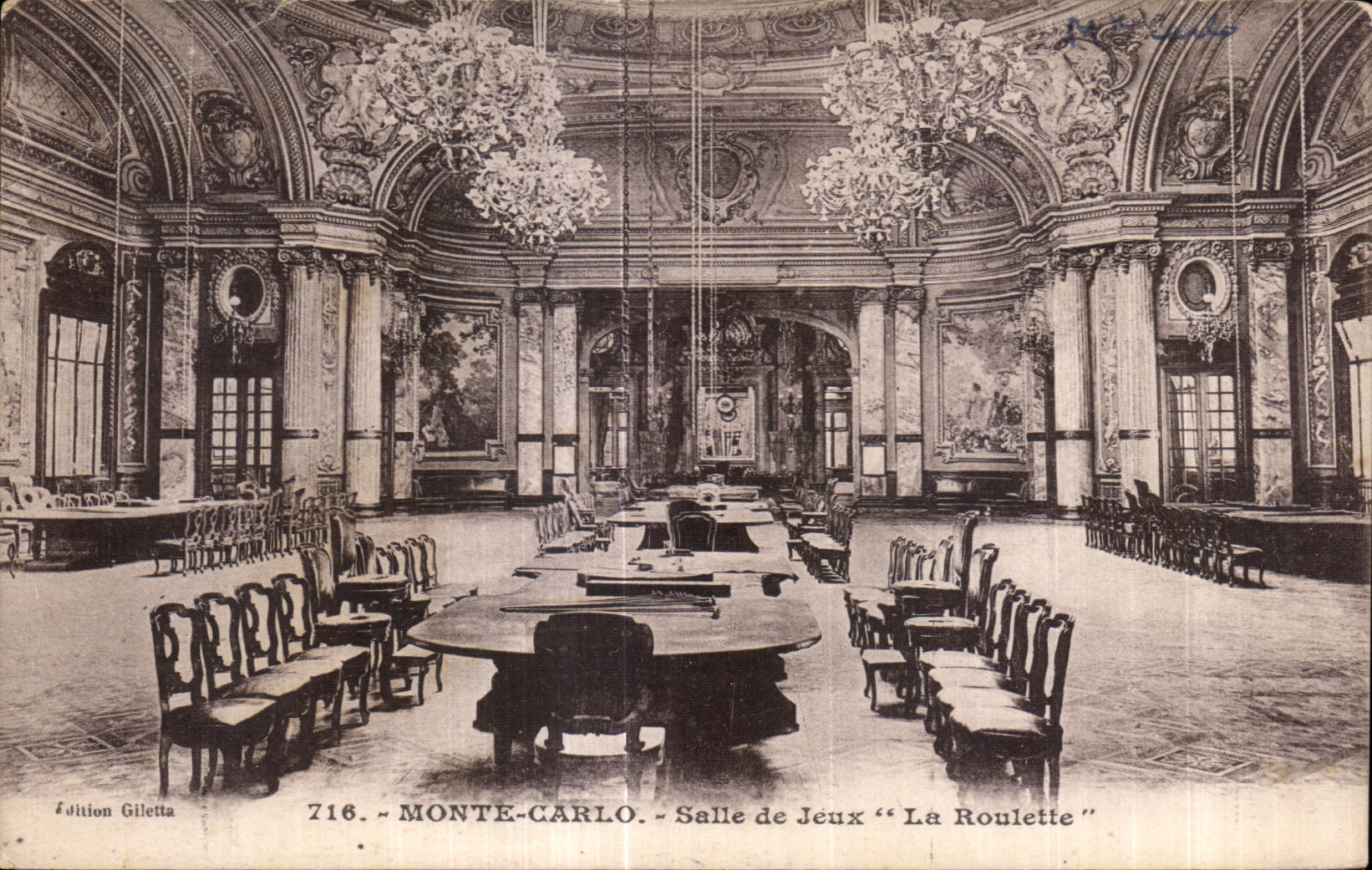 CPA Monte Carlo Salle de Jeux La Roulette
