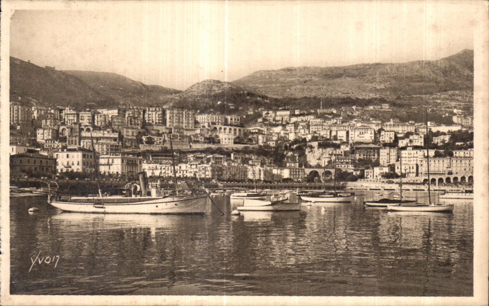 CPA Cote D Azur Monte Carlo Vue generale sur La Condamine