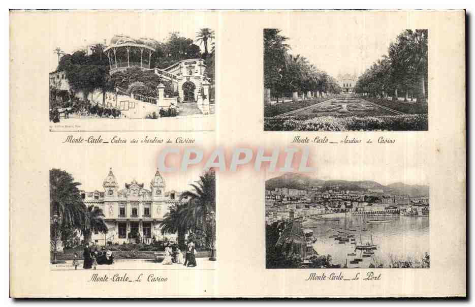 CPA Monte Carlo Entree des Jardins le Casino