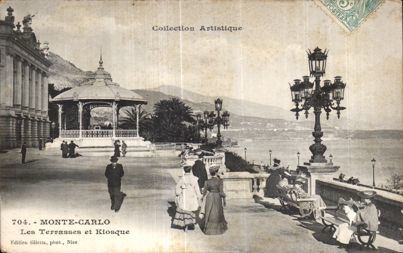 CPA Monte Carlo Les Terrasses et Kiosque