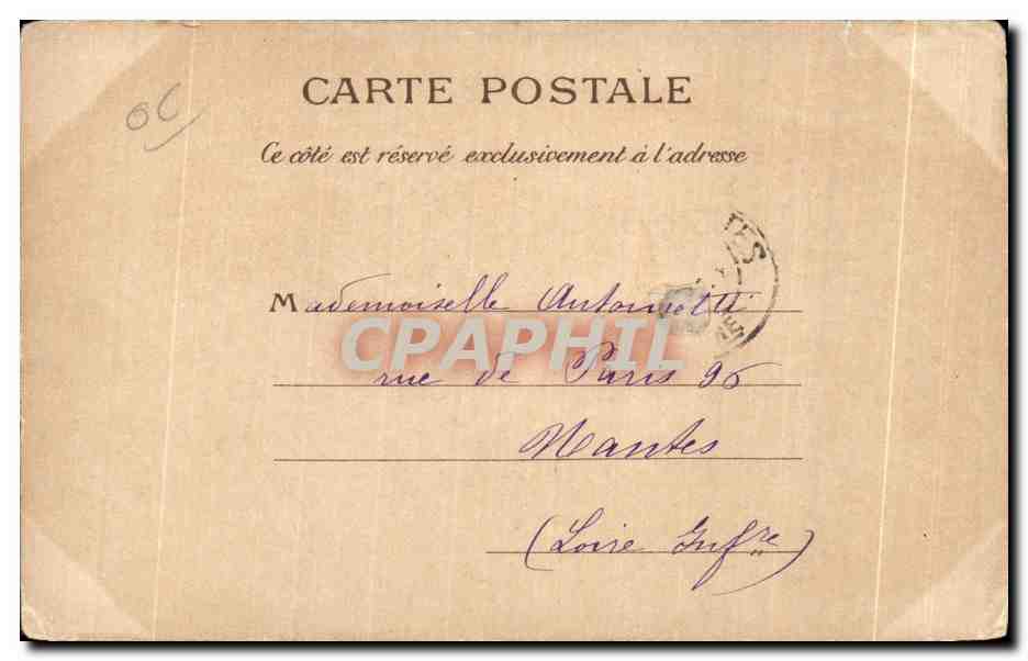 CPA Monaco Monte Carlo Vallon et chapelle St Devote  — Rückseite