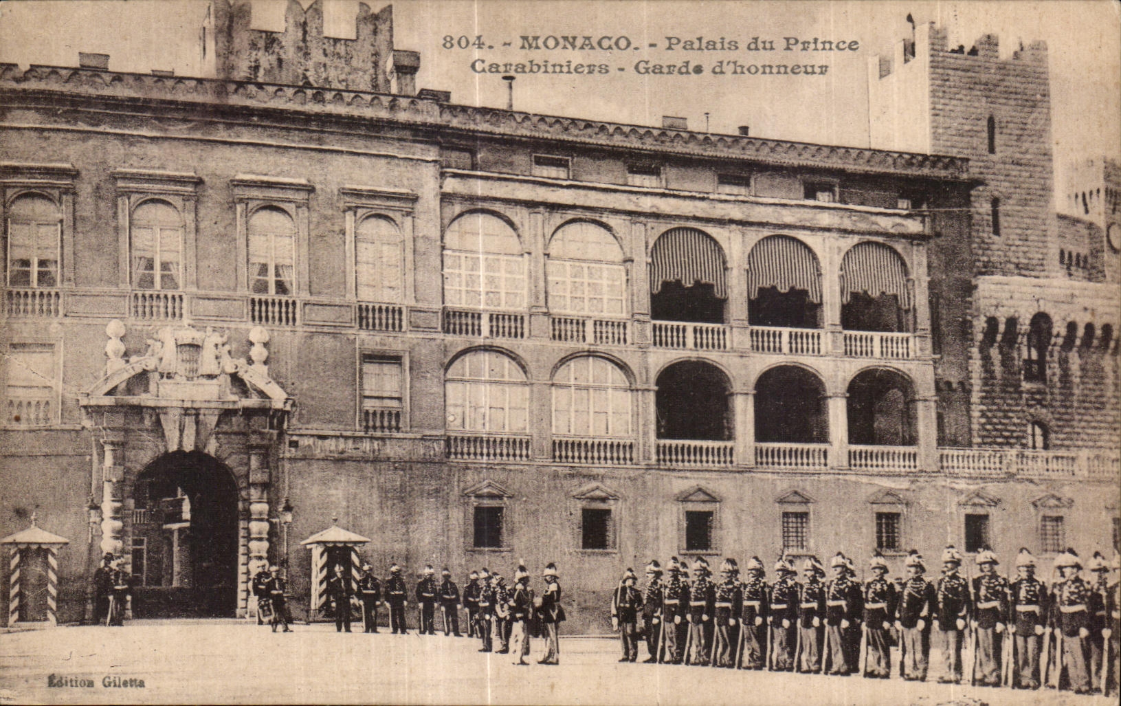 Monaco - Palais du Prince - Garde d'honneur - Carabiniers