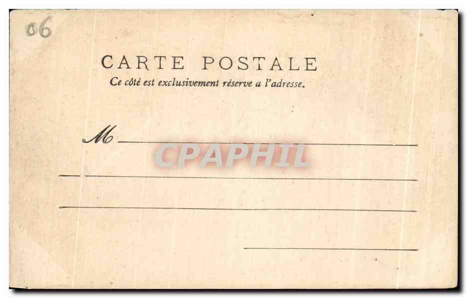 CPA Monaco les casernes — Verso