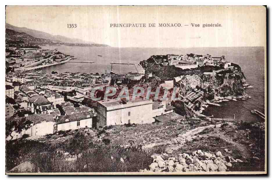 CPA Monaco Principaute De Vue generale