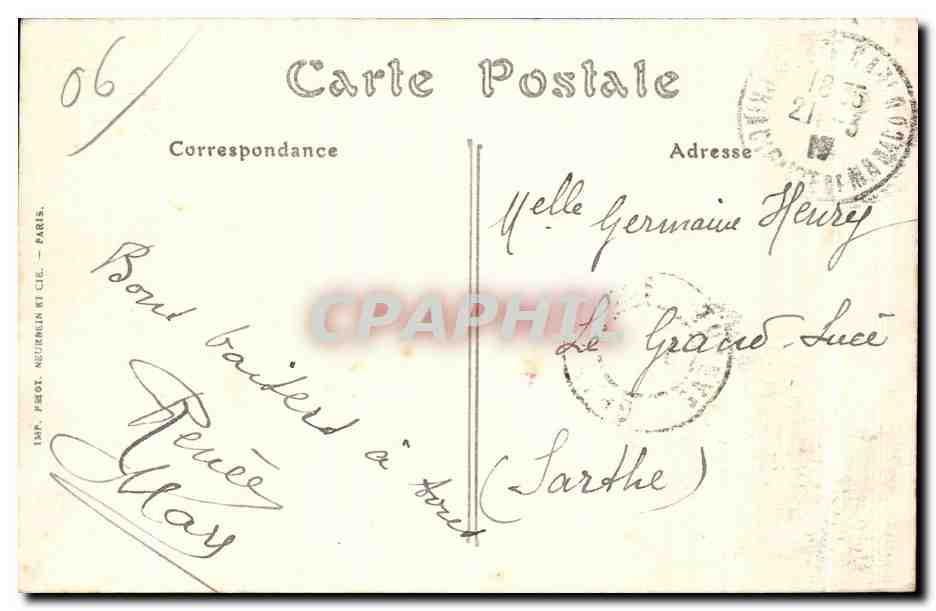 CPA Monaco Vue generale de le Principaute — Rückseite