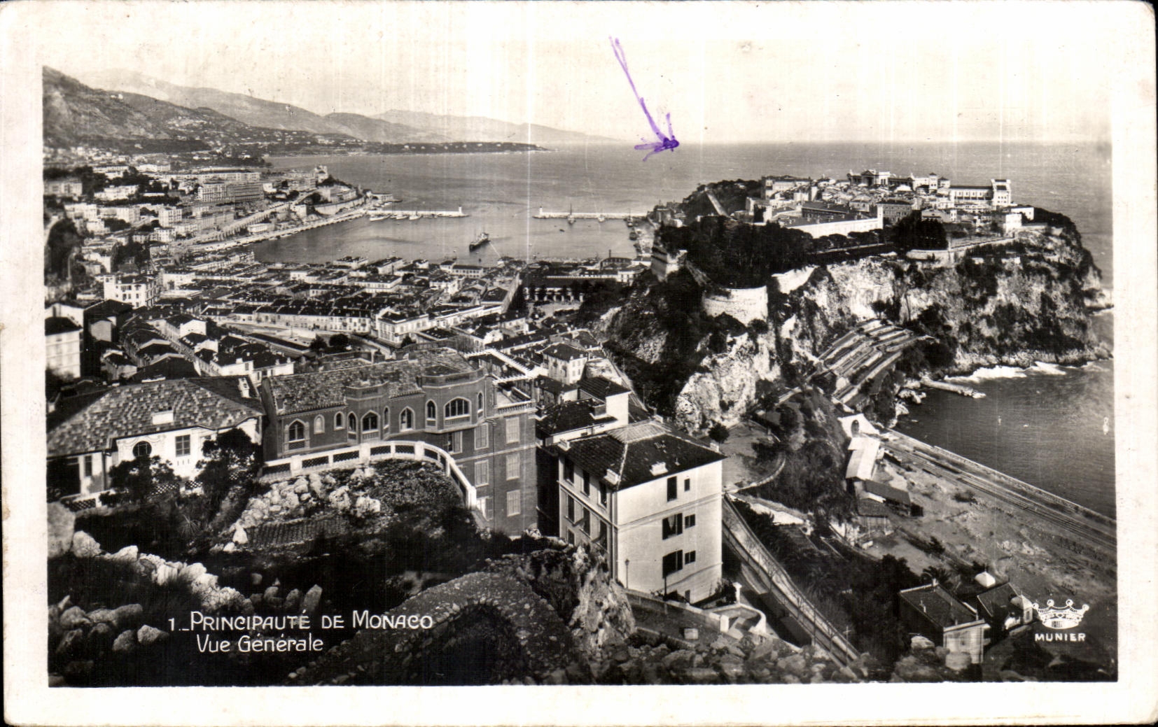 CPA Monaco Principaute De Vue Generale
