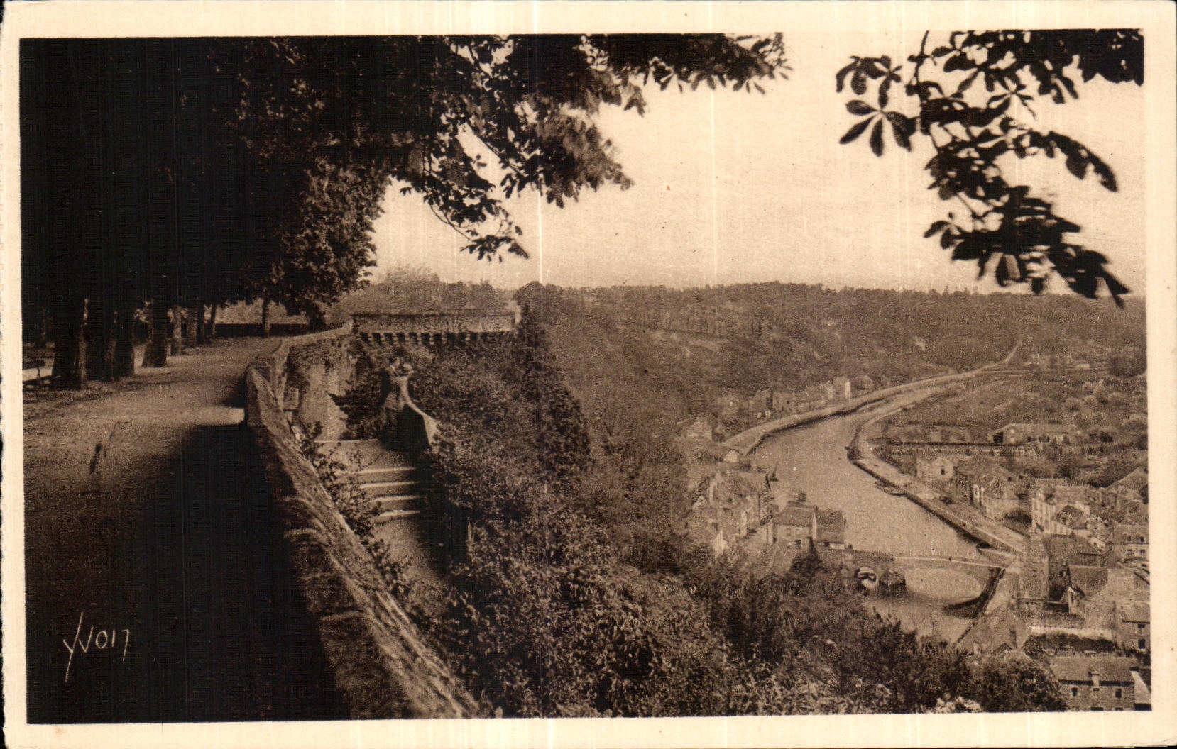La Rance vue du Jardin Anglais — Dinan (C.-du-N.) — Les Éditions d'Art 'V.C.N.'