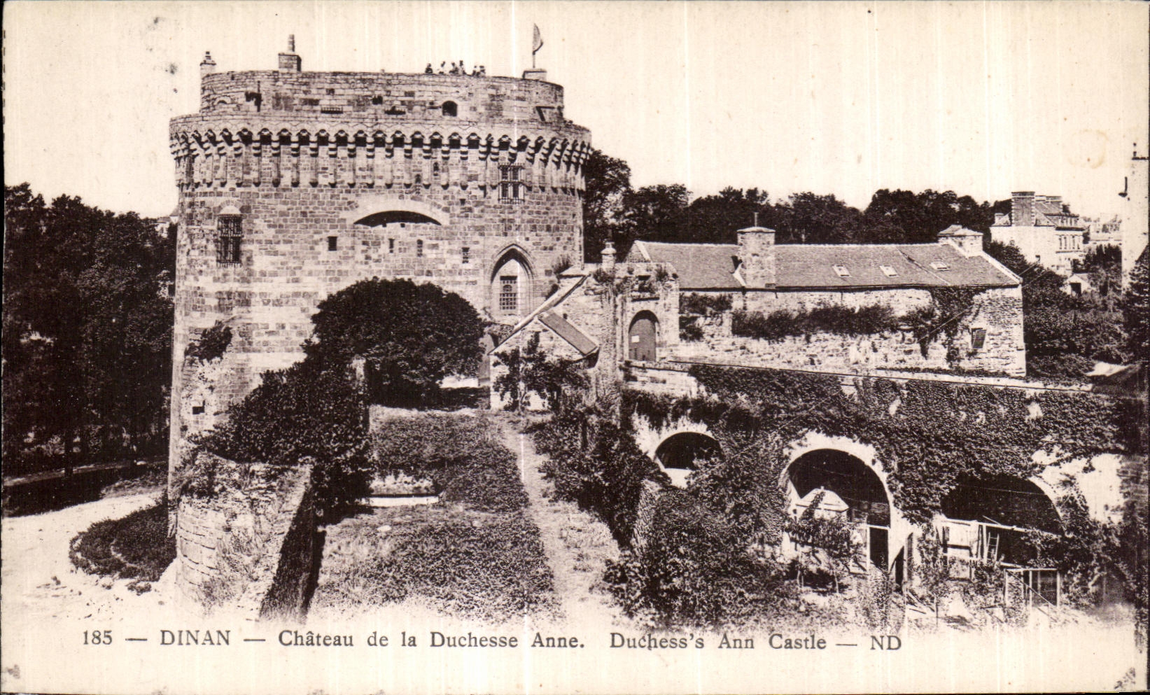 Dinan — Château de la Duchesse Anne — éditeur Levý et Neurdein Réunis, n° 185
