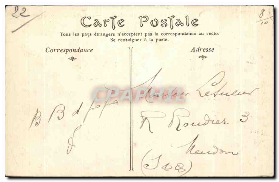 Dinan — Le Viaduc, vue prise de Lanvallay — éditeur non identifié, n° III — Rückseite