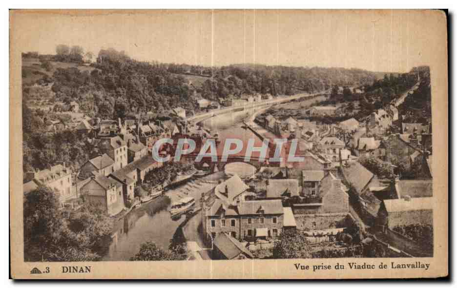 CPA Dinan Vue prise du Viaduc de Lanvallay