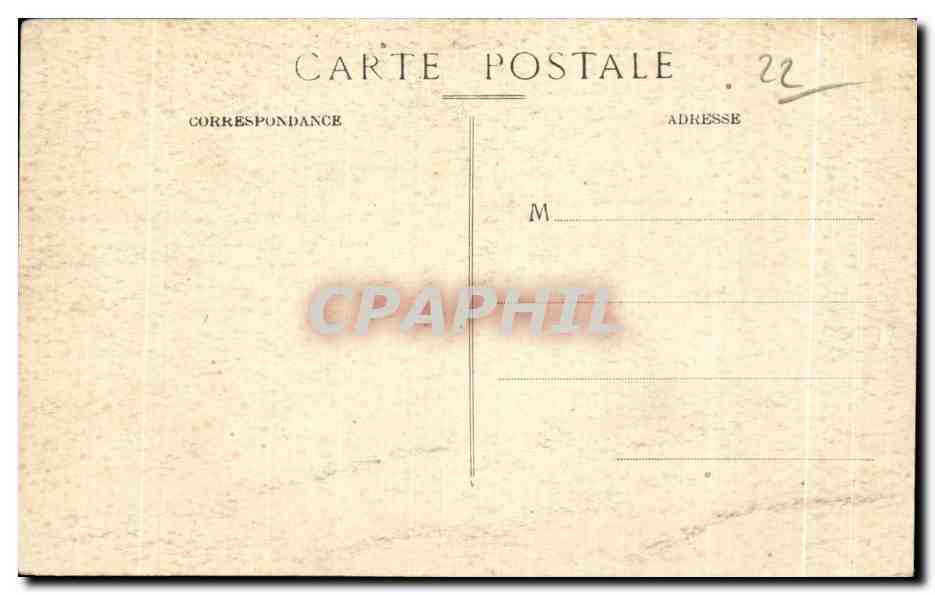 Côte d'Emeraude — Cap Fréhel — Rocks of Château-Serlin — Publisher: Édouard Lell, Paris — Series No. 111 — Back