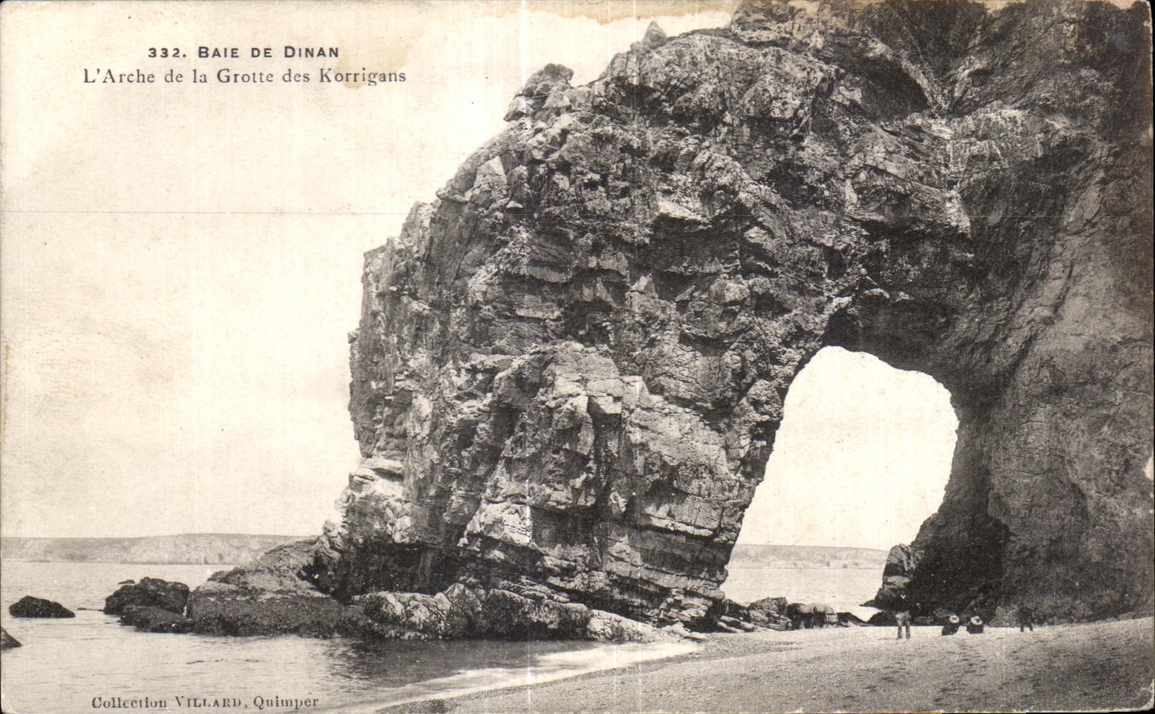 Baie de Dinan — L'Arche de la Grotte des Korrigans — Collection Villard, Quimper, n°332