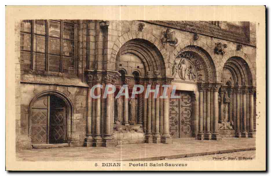 Dinan - Portail Saint-Sauveur — éditeur Phot. R. Dignel, St Brieuc, n°5