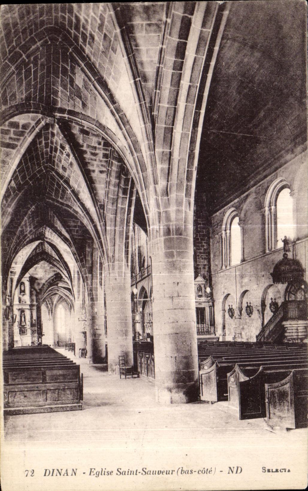 Dinan - Église Saint-Sauveur (bas-côté) — Selecta, n°72