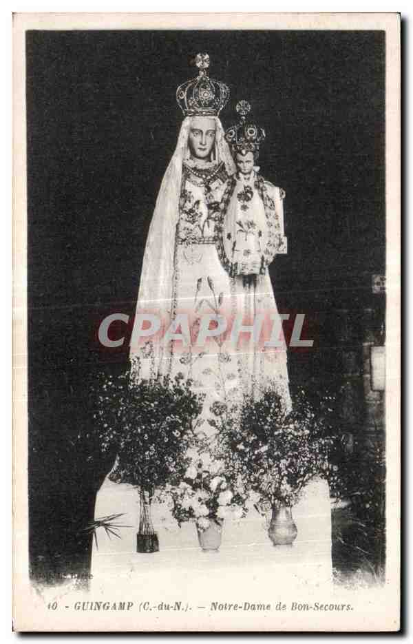 CPA Guingamp Miraculeuse de Notre Dame de Bon Secours