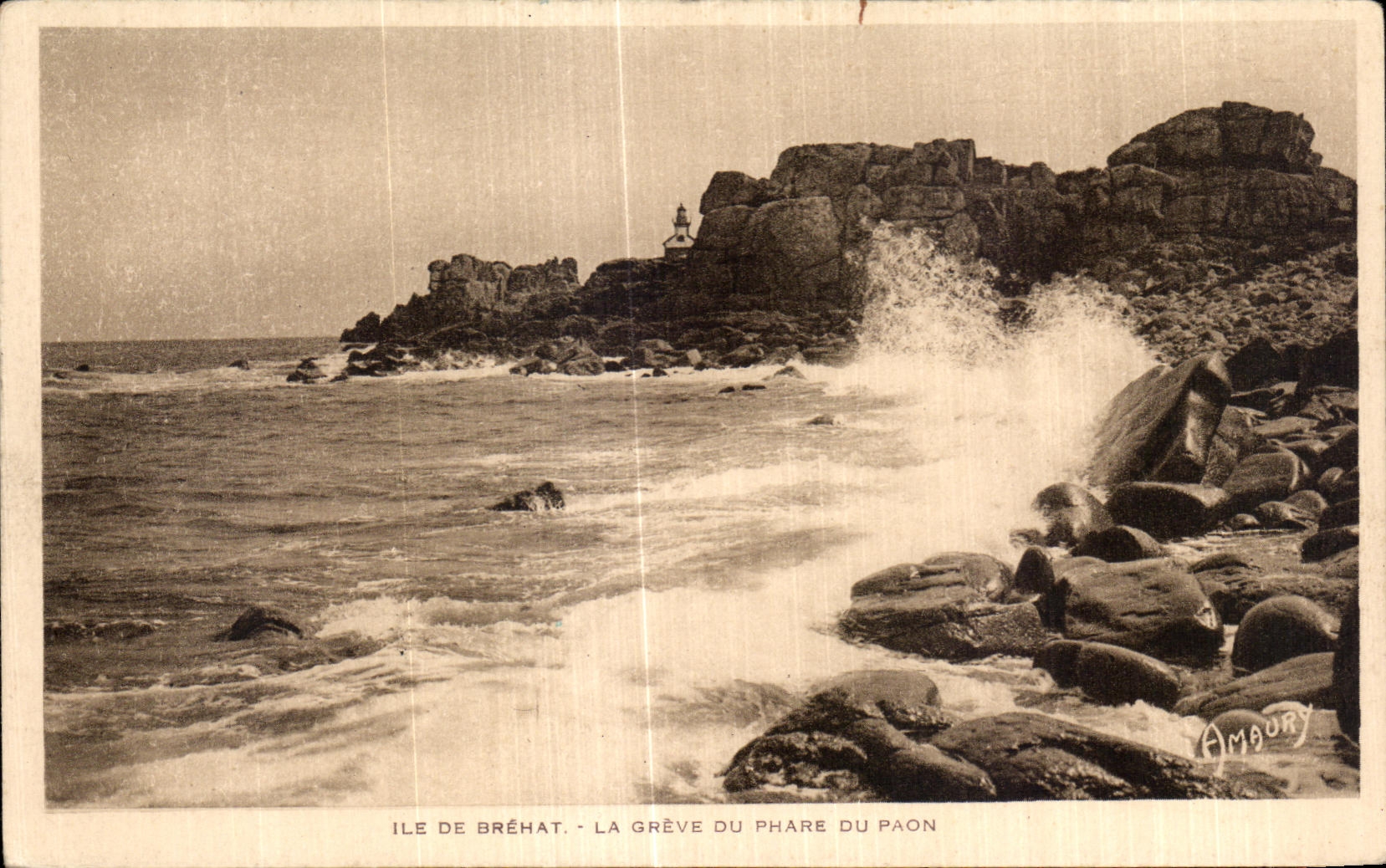 Ile de Bréhat - La grève du phare du Paon — Ambury