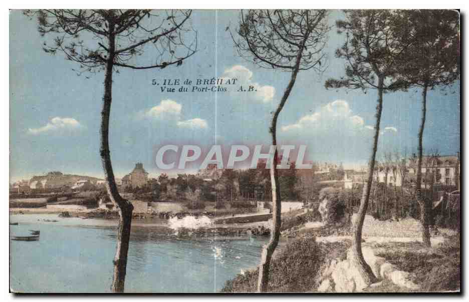CPA Ile de Brehat Vue du Port Clos